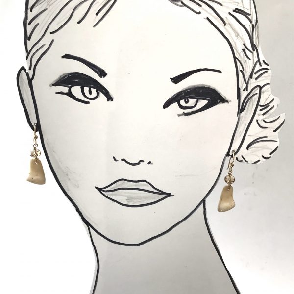 Photo of Elk Ivory earrings